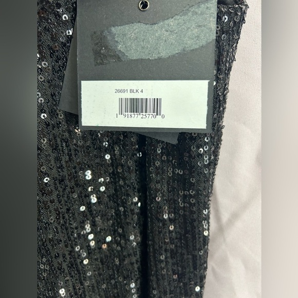 Ieena for Mac Duggal 26691 NWT Cutout Back Sequin Jumpsuit - Picture 8 of 9